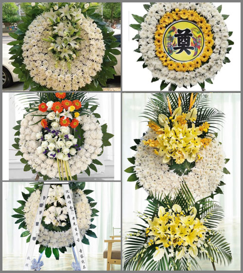 湖南永州祁阳县七里桥镇上湾村花圈速递